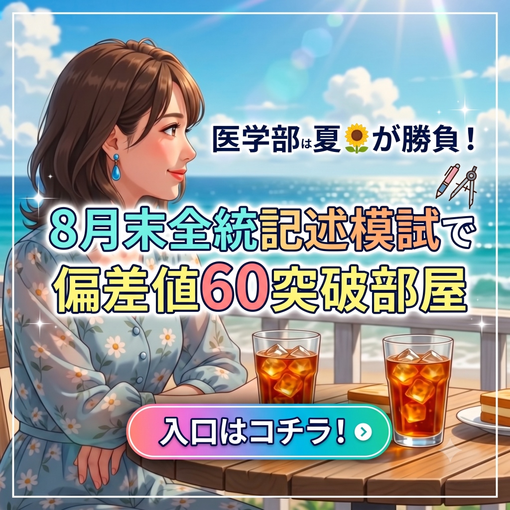 8月末全統記述模試で偏差値60突破部屋 入り口