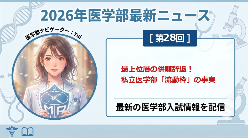 東大理三・慶應・慈恵併願ダブル合格者の進路選択と私立医学部枠の最終流動性