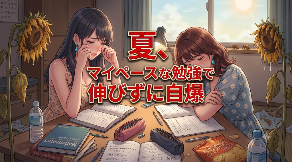 夏、マイペースな勉強で伸びずに自爆