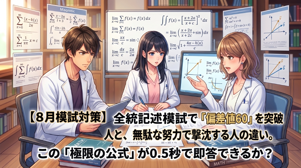 【全統記述模試】8月末に「偏差値60」を突破する人と、無駄な努力で散る人の決定的な違い