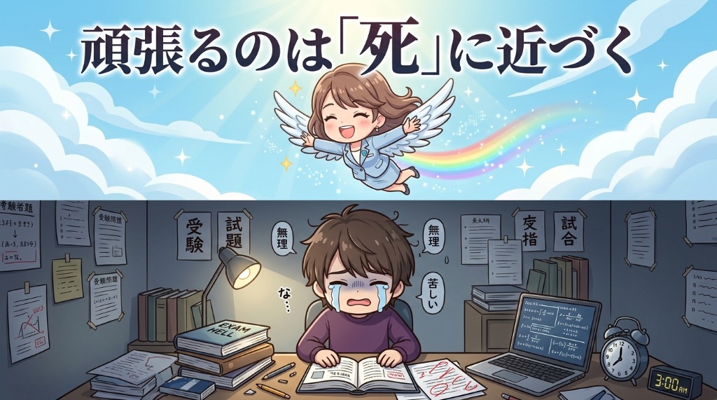 頑張るのは「死」に近づく