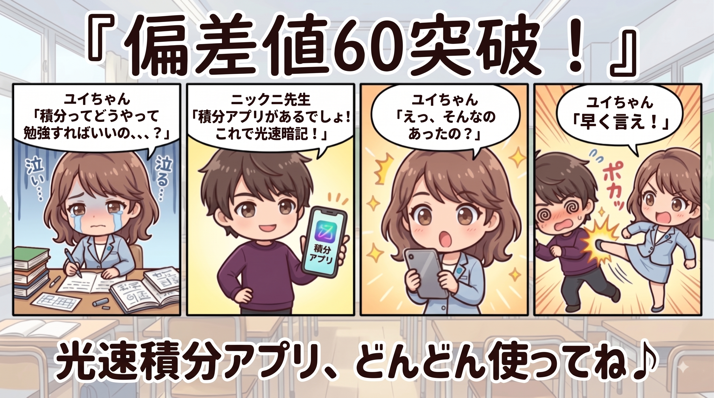 マンガ第3話：光速積分アプリ