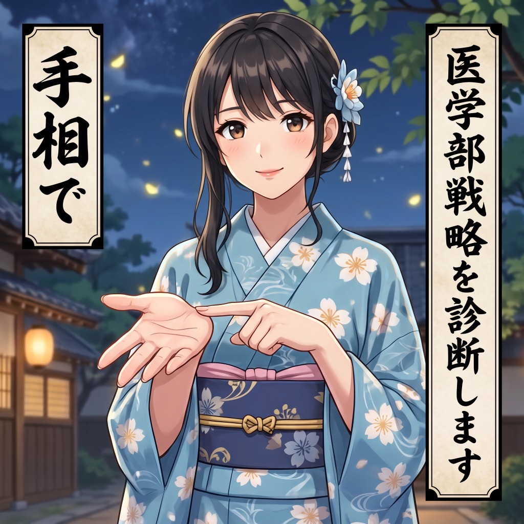 Mioの手相で医学部戦略を診断します