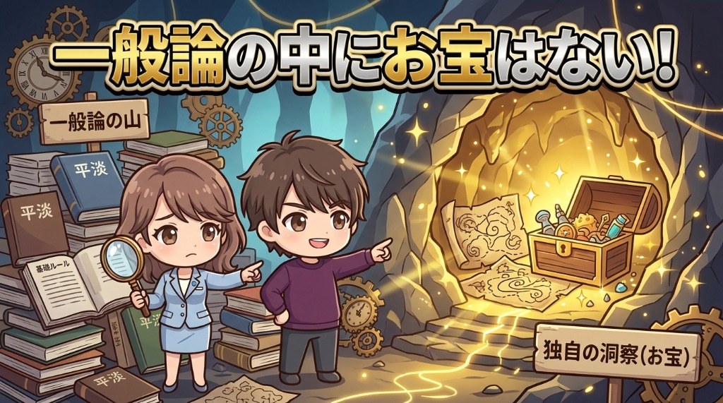 一般論の中にお宝はない！